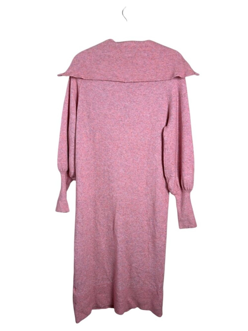 J. Crew Half-zip sweater-dress in Supersoft yarn Rose Pink Wool Blend SZ S - Picture 4 of 8